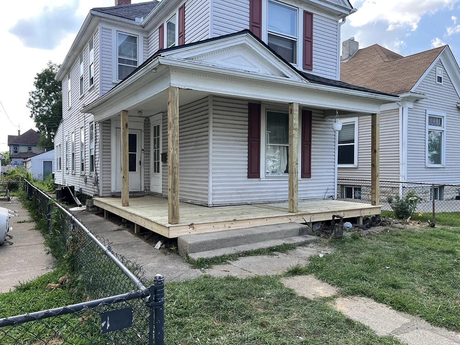 Porch after project photograph — after